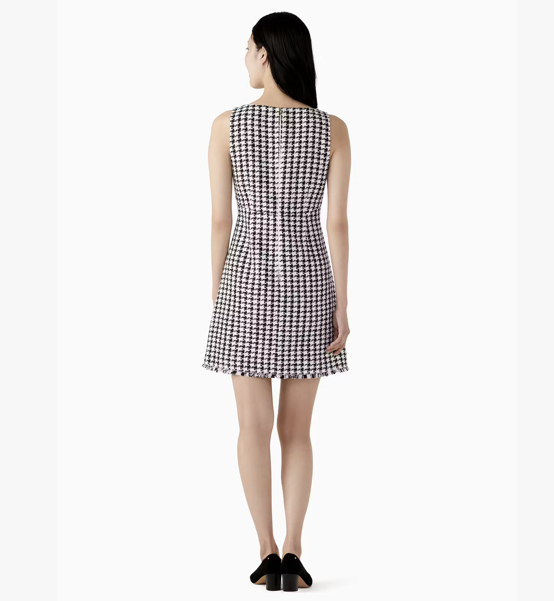knee length dresses for ladies Shoshanna Women's Irene Tweed Minidress - Jet Multi main image 1