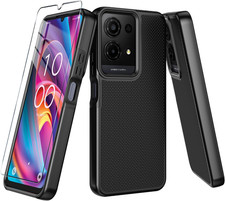 For TCL K32/K33 5G 2025 Case with Tempered Glass Screen Protector,Dual Layer Hea