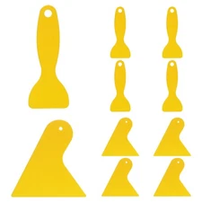  10 Pcs Yellow Tint Tool Car Window Film Kit Squeegee Triangle Scraper