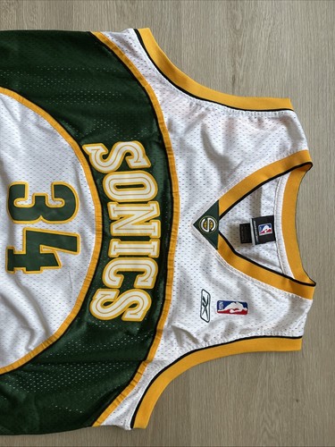 Vintage Reebok NBA Seattle Sonics Ray Allen Swingman Jersey Mens Size 2XL XXL B3 - Picture 3 of 20