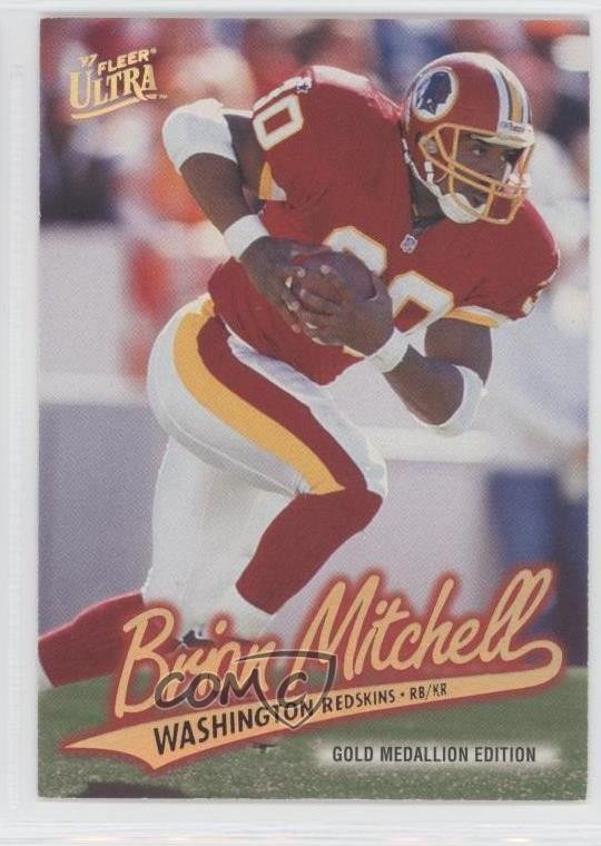 1997 Fleer Ultra Gold Medallion Edition Brian Mitchell #G71 0q3