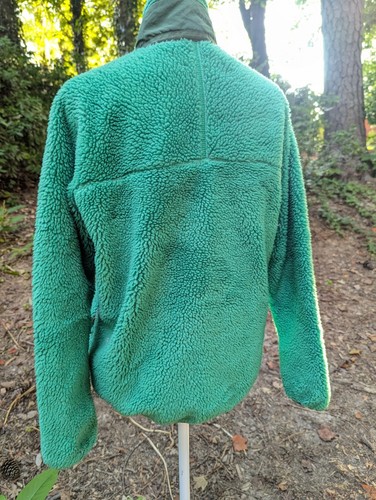 Chaqueta Patagonia Retro X Deep Pile Fleece Cremallera Completa Verde Juvenil XL - Imagen 5 de 14