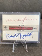 2011 SP Legendary Cuts Baseball Phil Rizzuto Hank Bauer Dual On Card Auto /10