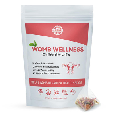 Laicuherb Natural Womb Fertility Tea for Women Ovary and Uterus Cleanse, Womb De
