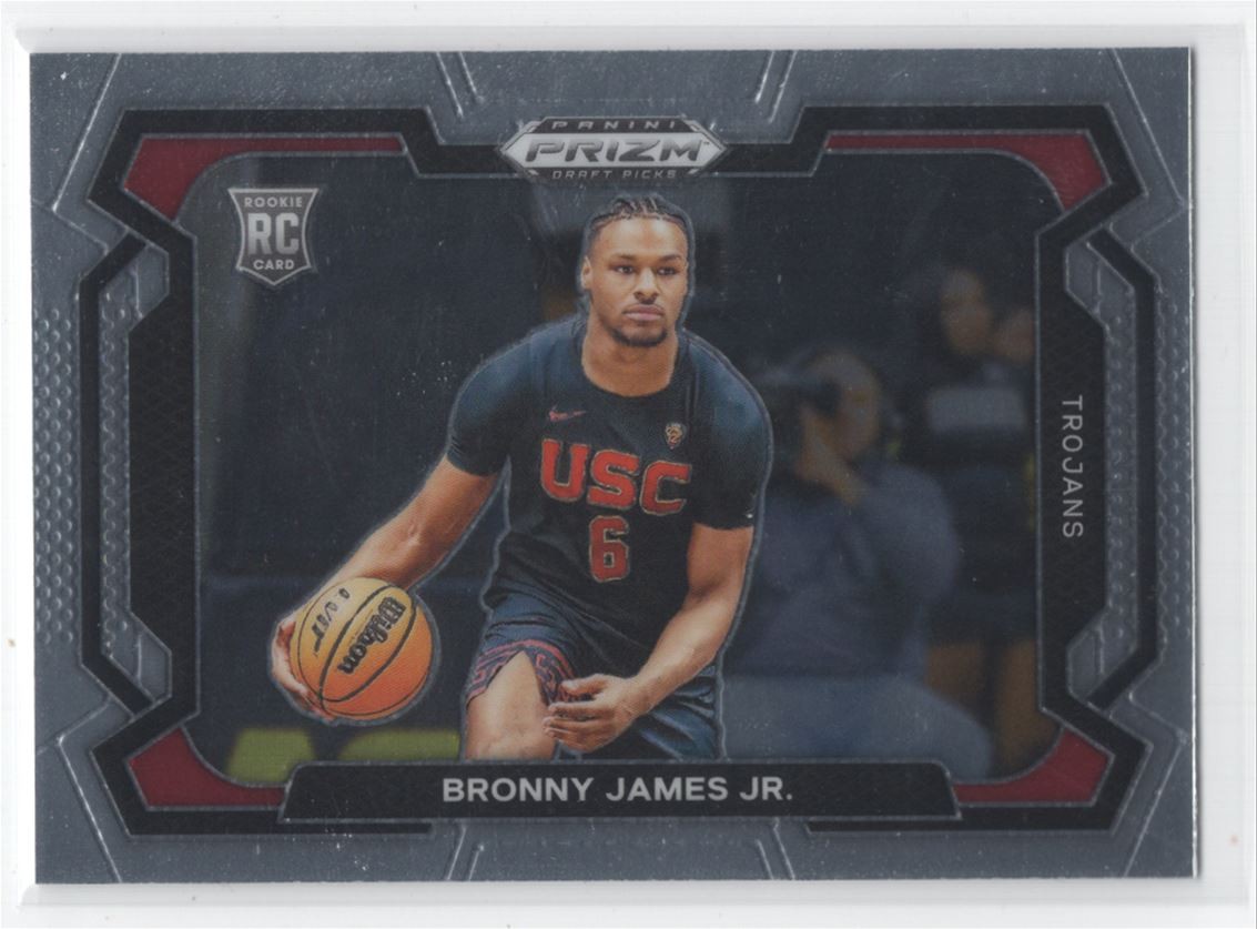#86 2024-25 Prizm Draft Picks Variation Base Bronny James Jr. Rookie