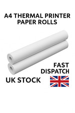A4 thermal printer paper rolls, HIGH QUALITY PAPER , FAST UK delivery