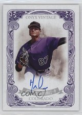 2021 Onyx Vintage Blue Ink Auto /275 Helcris Olivarez #VAHO Auto 0j81