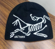 Arc'teryx Bird Head Toque Beanie Orca Black Wool Unisex Ski Winter Hat NWT 2026