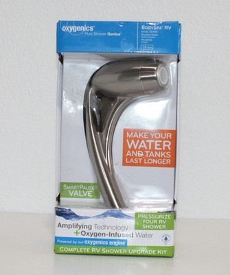 Oxygenics Pure Shower Genius BodySpa RV Showerhead Handheld Brushed Nickel 26488