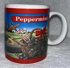 VINTAGE 1995 CELESTIAL SEASONINGS TEA PEPPERMINT MUG