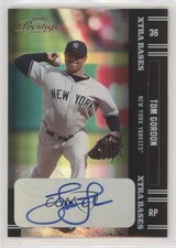 2005 Playoff Prestige Xtra Bases Black Auto 3/10 Tom Gordon #136 Auto 0ar