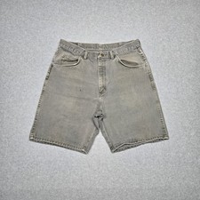 Vintage 90s Wrangler Denim Shorts USA Made Sage Green Mens Sz 34 Cotton Workwear