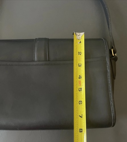 Vintage Coach 80er schwarz Glattleder Rolltasche Schulter Crossbody Made in USA - Bild 12 von 22