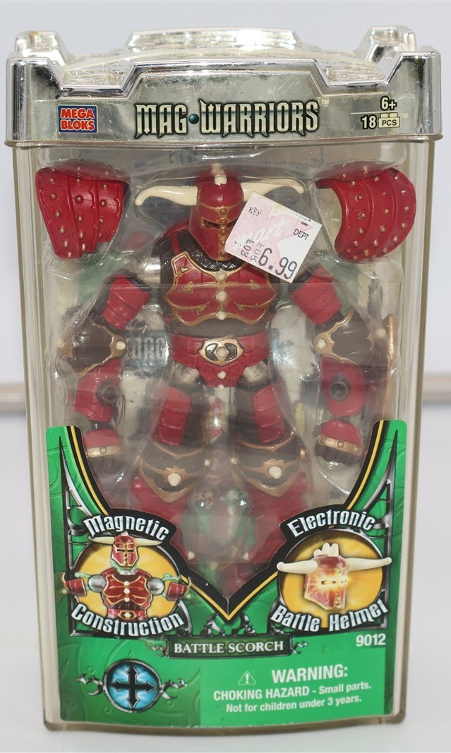 Mega Bloks Mag Warriors - Scorch - Magnetic Figure #9012 - 2006