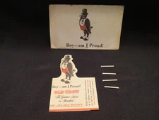 Vintage Bar Advertising Old Crow Whiskey, Standing Crow That Smokes Cigarettes