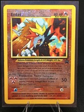 entei pokemon promo card Entei Reverse Holo Pokemon 3 Movie Promo #34 2 SWIRLS PSA 8