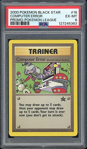 Computer Error graded PSA 6 for sale on eBay