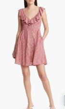 NWT MADEWELL RUFFLE NECK BUTTON-UP DRESS IN VINTAGE QUARTZ 2 $179