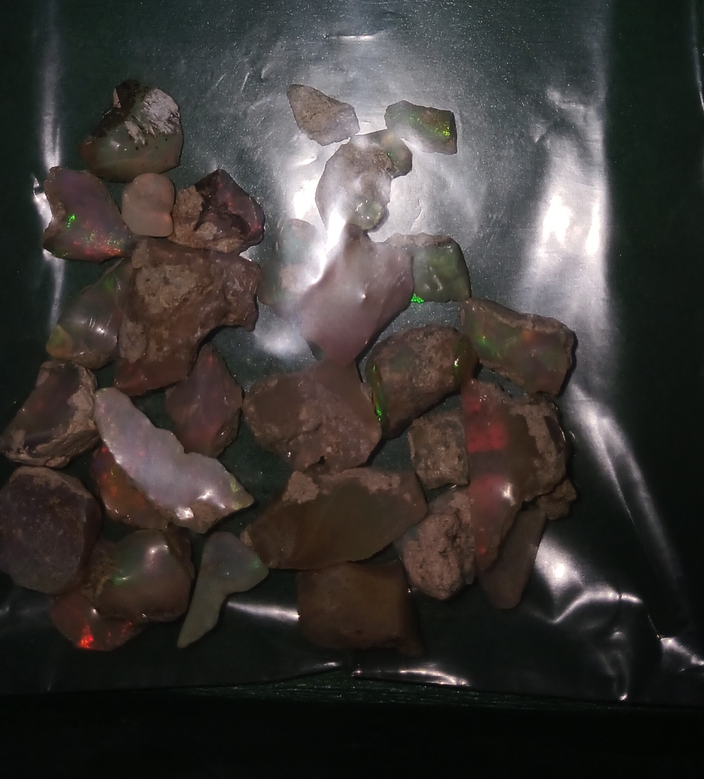 Ethiopian Opals Rough Welo Loose Gemstones 56.85 Carats