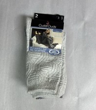 New Cuddl Duds Socks Women  s 2 Pack Gray Soft Leg Layering Crew Socks Casual