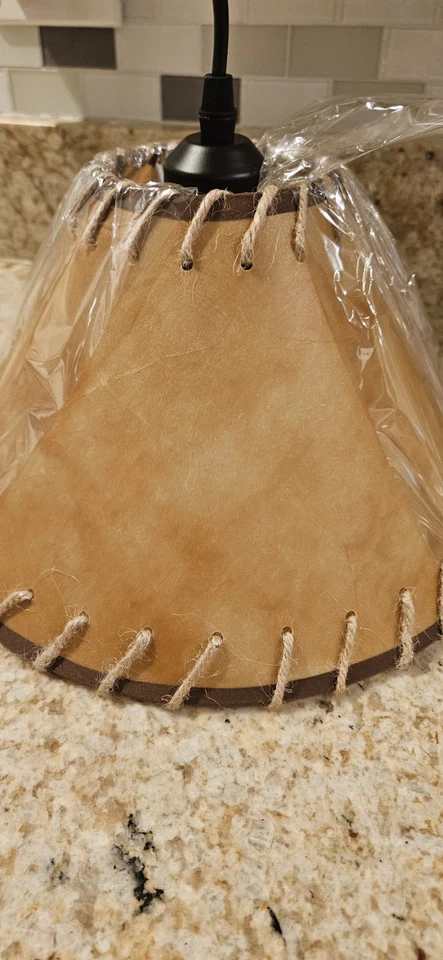 12" 3 Lights Kitchen Island Pendant Leather Imitation  - Image 2 of 4