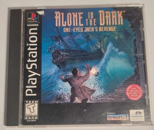 Alone in the Dark: One-Eyed Jack's Revenge (PS1, 1996)Game & Manual Tested