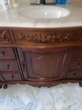 48 inch Antique Bathroom Vanity Cabinet