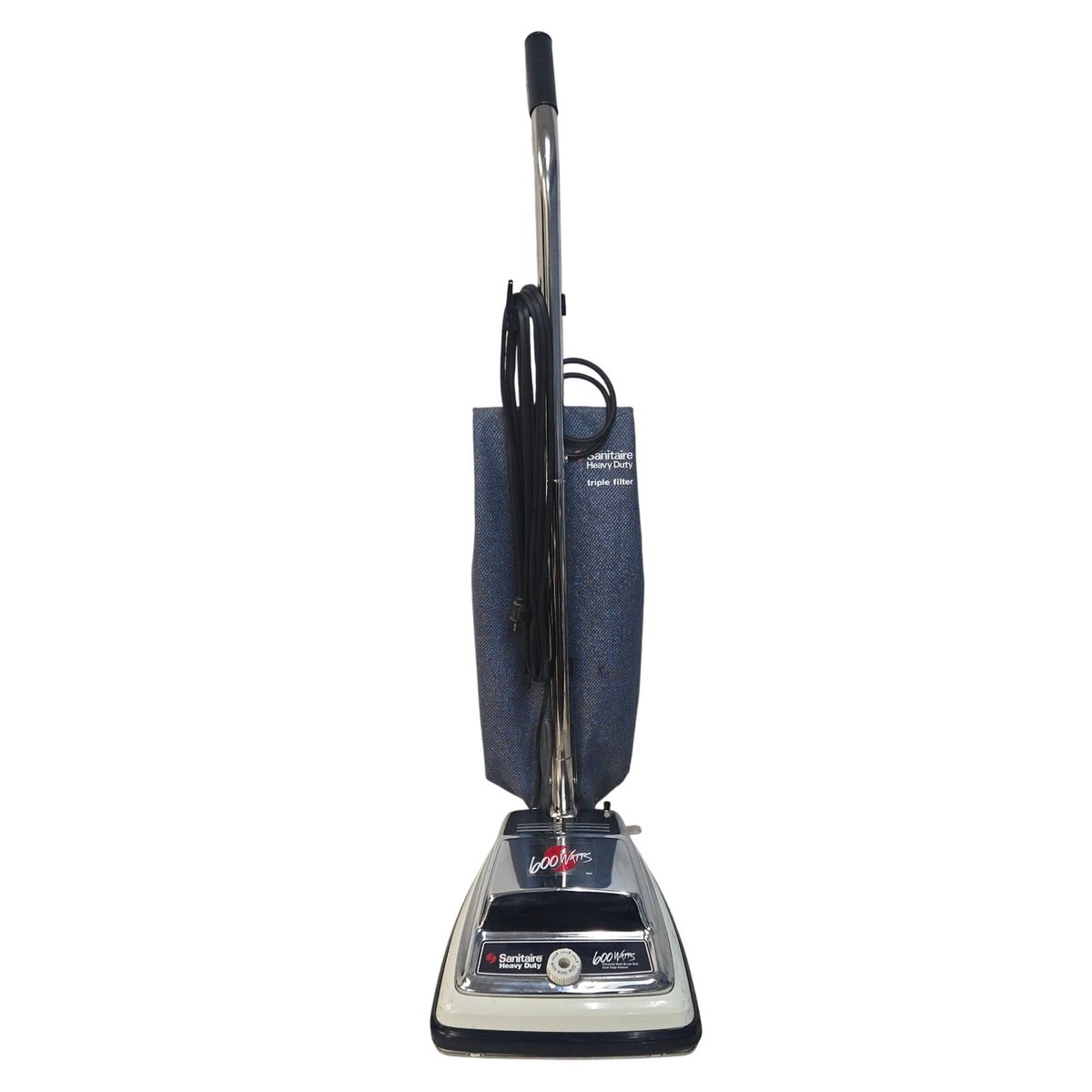 Vintage Sanitaire S655 Heavy Duty Upright Vacuum 600W Nice Chrome