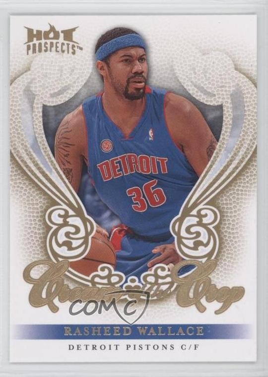 2008-09 Fleer Hot Prospects Cream Of The Crop Rasheed Wallace #CC-17 0c4
