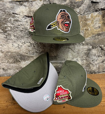 Milwaukee Braves Indian New Era Equipado 59Fifty 1957 Serie Mundial Personalizado OLIVA