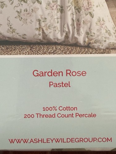 NEW Cath Kidston London Garden Rose Pastel 3pc KING Floral Duvet Cover Set - Picture 7 of 8