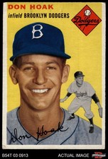 1954 Topps #211 Don Hoak Dodgers 4.5 - VG/EX+