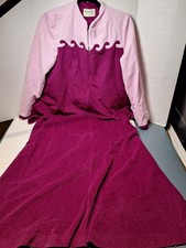 Vintage Kayser Nightgown/robe, Woman's Med, Polyester, Zip, Pink