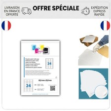 2400 Étiquettes adhésives 63,5 x 33,9 mm L7159 A4