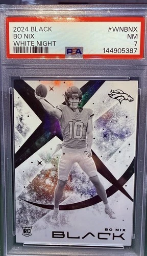 Bo Nix Ssp Rookie White Knight PSA 7