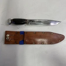 Vintage B. Svoboda Solingen Germany Model 553 Hunting Knife 8" Blade w/ Sheath