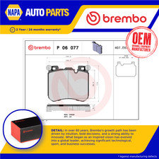 Set pastiglie freno adatte a ROLLS ROYCE WRAITH RR5 6.6 anteriori 2013 in poi N74B66A Brembo nuove