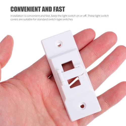 2 Piezas Tapas de Interruptor de Pared para Hogar Cubiertas de Interruptor con 4 Tornillos (Blanco) - Imagen 10 de 12