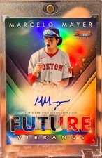 2021 Bowman's Best Future Vibrance Marcelo Mayer On-Card Auto /80 Red Sox