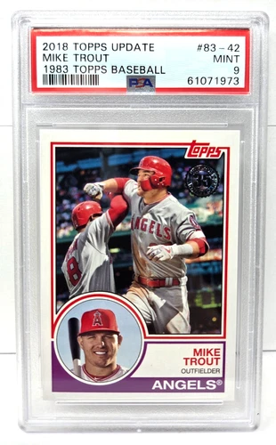 2018 Topps Update 1983 Topps Baseball MIKE TROUT Baseball Card PSA 9 MINT