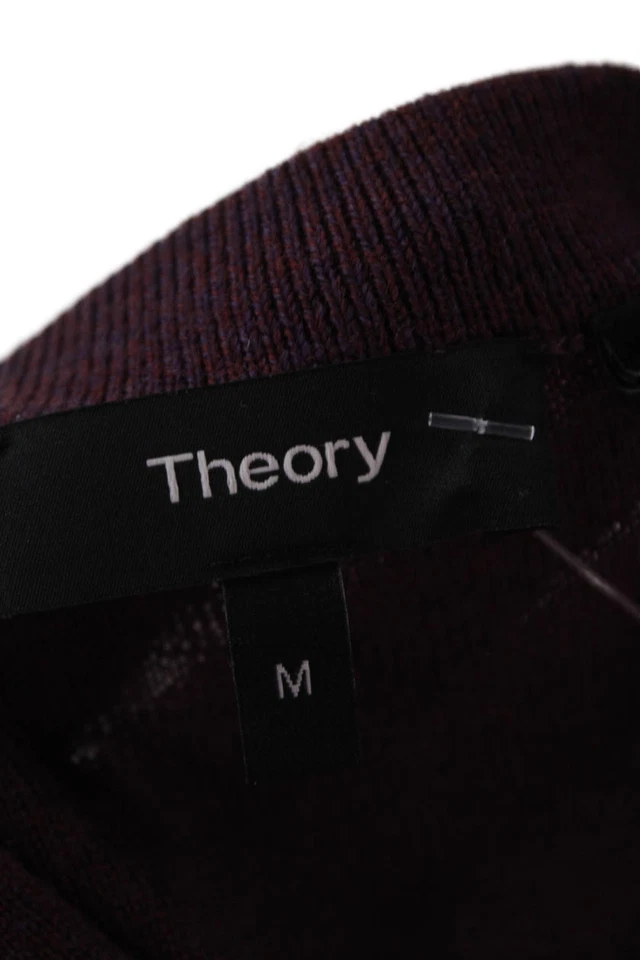 Suéter Pullover Theory Mujer Lana Merino Cuello Redondo Púrpura Talla M Foto 4 de 4