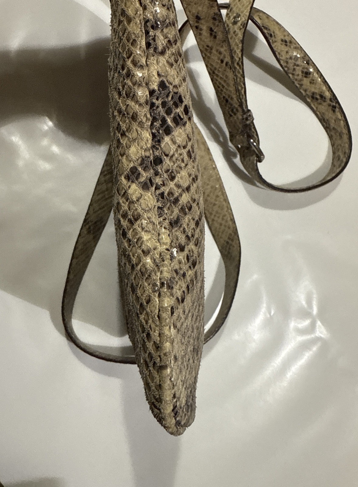 Michael Kors Python Embossed Leather Handbag -Cro… - image 10