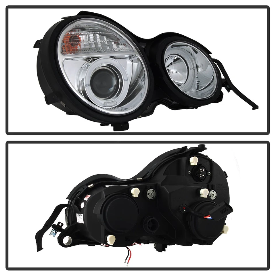 Faros proyectores LED halo 96 97 98 99 para Mercedes Benz W210 Clase E 1996-1999 Foto 4 de 4