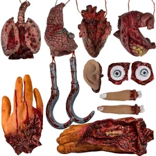 Halloween Fake Bloody Severed Hands Feet Broken Body Parts for Haunted House