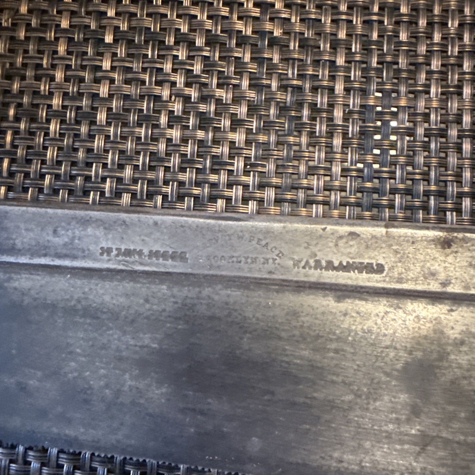 Vintage Spring Steel Warranted Saw With Wooden Handle