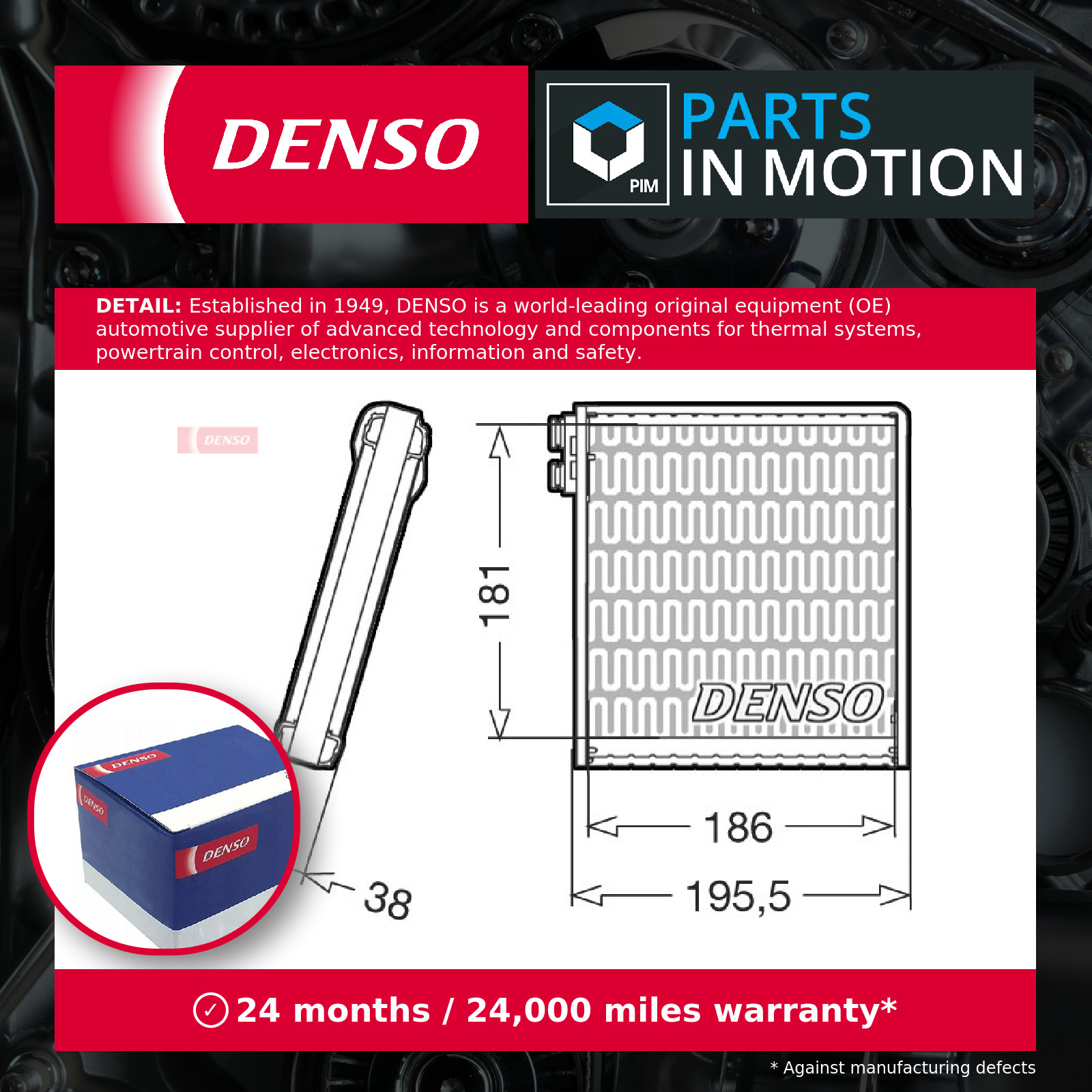 Air Con Evaporator DEV09103 Denso AC Conditioning 134358608 77364289 Quality New