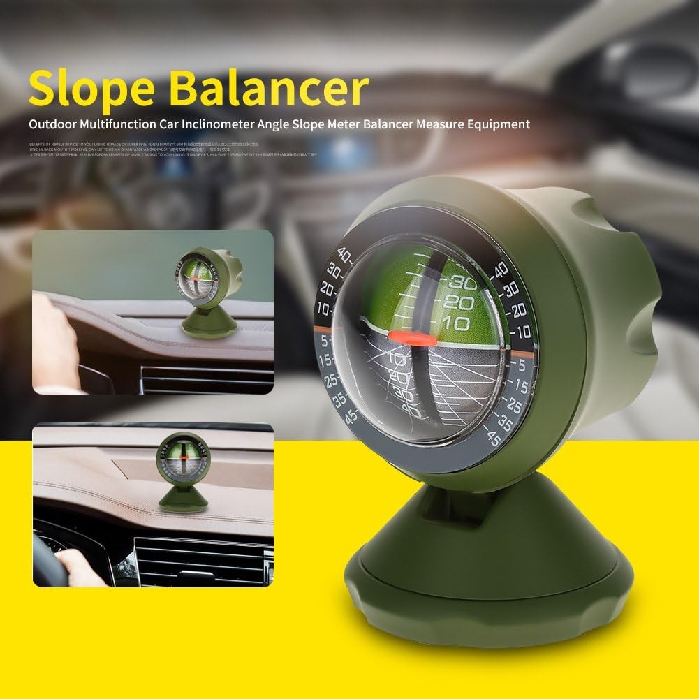 Slope Meter,Inclinometer Car Ball,Outdoor Multifunction Car Inclinometer Equipme