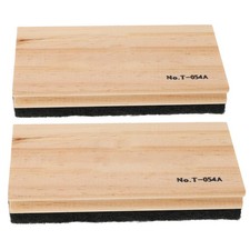 2pcs Chalkboard Eraser Wollfilm Fileser Staubloser Holz Wolle Filzer Eraser