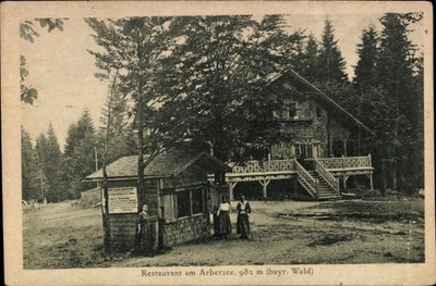Ak Bayerisch Eisenstein in Niederbayern, Restaurant am Arbersee - 4916231