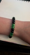Black And Green Kandi Bracelet